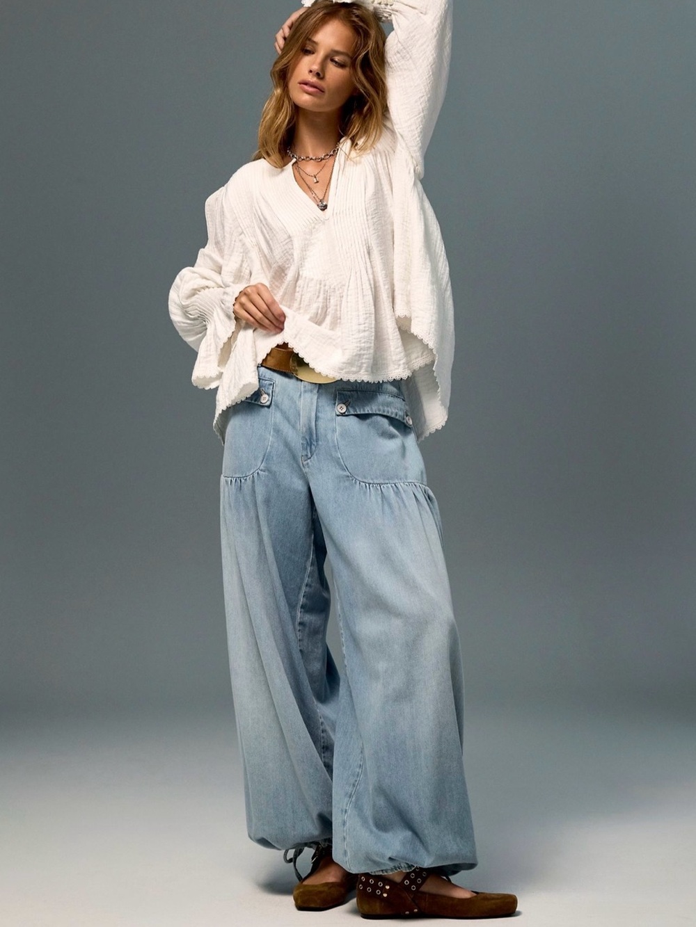 NWT We The Free Lotus Balloon Jeans